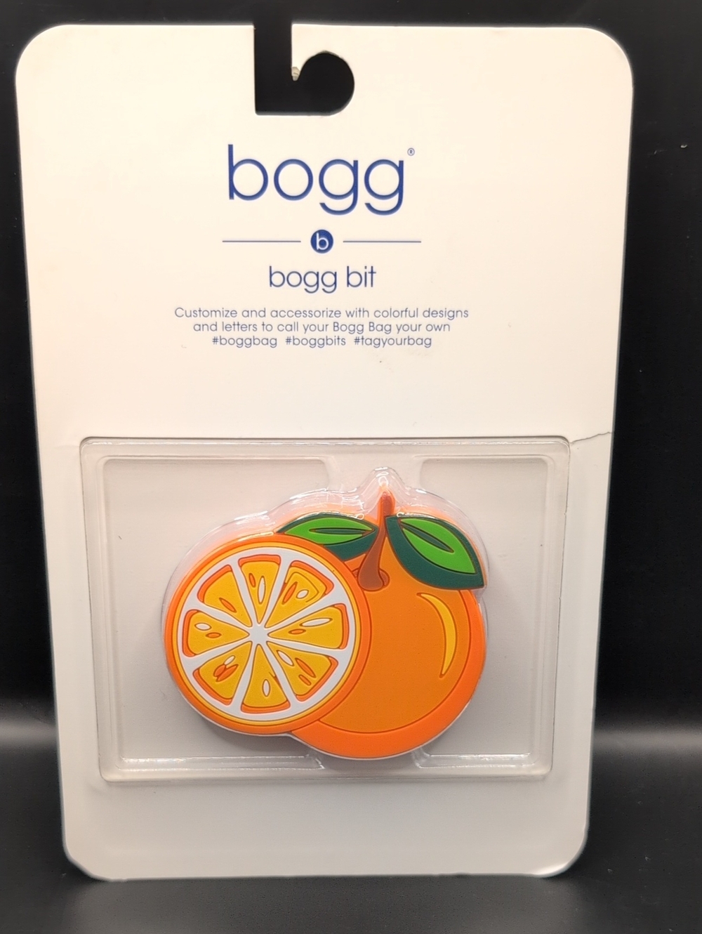 BOGG Bit Freshly Squeezed Orange Fruit Charm Bag Accessory NWT